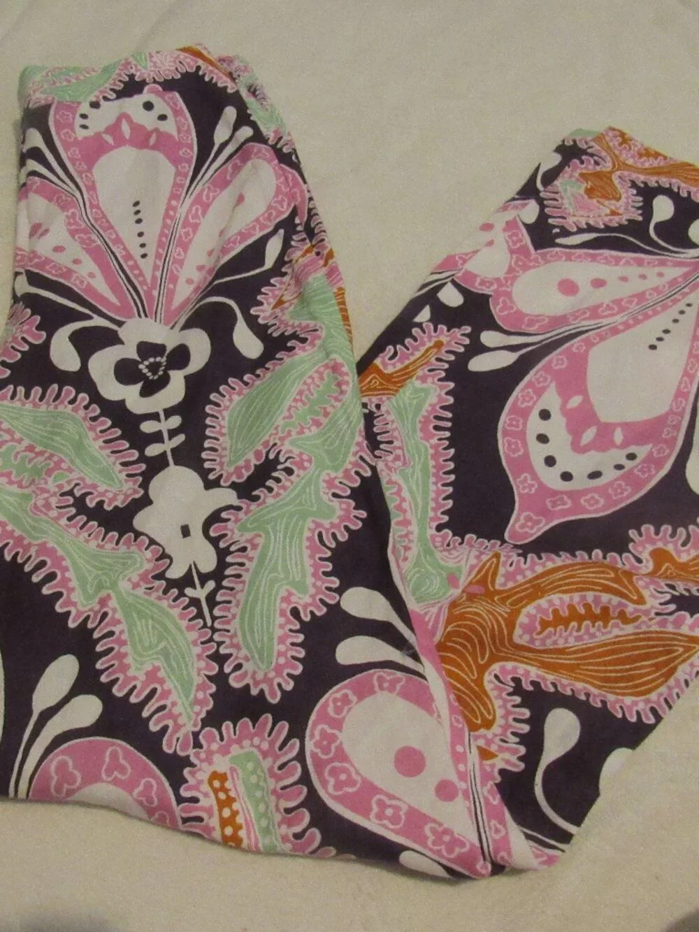 Zara Paisley Print Wide Leg Linen Blend Pants  Size XS  NWT